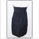 Gap  Strapless Stretch Cotton Denim mini Dress Size 0 Photo 3