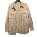 Good American EUC  Fleece Shacket Shirt Jacket Bone Cream Sz. 00/0=XS Photo 4