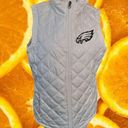 NFL Team Apparel  Philadelphia Eagles White Quilted Vest Size Large Photo 0