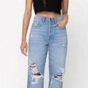 Cello  High Rise Distressed Dad jeans size 28 Photo 0