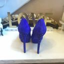 Brian Atwood  PURPLE FONTANNE STILETTO PLATFORM SUEDE PUMPS SIZE 7 Photo 6