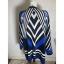 Isaac Mizrahi Women's  Live! Blue Striped Cardigan Sweater Duster 3X EUC! Photo 5