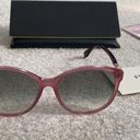 Fendi  transparent red gradient oval sunglasses Photo 5