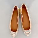 ASOS  Design Laura embellished pointed ballet flats in gold metallic 8 Wide Fit Photo 5