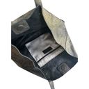 Krass&co American Leather . Black Floral Tooled Leather Zip Tote Bag Shoulder Bag Black Photo 4
