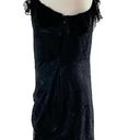 Alexis  Ilana One Shoulder Black Lace Mini Cocktail Evening Dress size M = US 4/6 Photo 3
