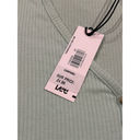 Lee  V-Neck Henley Top Women's Size Medium Slim Fit Seafoam Green Shirt NWT Photo 7