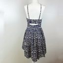 JACK  Blue and White Striped V-Neck Spaghetti Strap Cotton Sundress Size Medium Photo 1