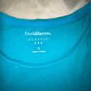 Croft & Barrow Short Sleeve Tee Shirt T-Shirt Top, Cotton, NWOT, Turquoise Sz S Photo 3