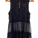 Umgee  Women’s Sheer Black Lace Tank Tunic Top Blouse Photo 0