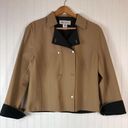 W By Worth W Worth Women's Beige /Black Color Block Stretch Jacket Blazer Sz 10 Photo 10