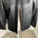 Chico's Chico’s black embellished beaded leather jacket size XL Photo 1