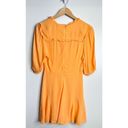 Olivaceous  Romper Womens Orange V Neck Tie Front Size Medium Photo 3