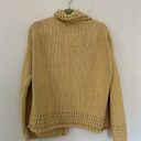 Knit Crochet Jacket Tan Size L Photo 4