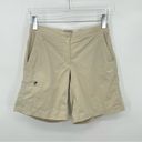 L.L.Bean  tan comfort waistband water repellent trail outdoor hiking shorts Photo 1