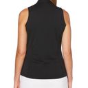 PGA Tour  Women's AirFlux Solid Black Sleeveless Golf Polo Photo 1