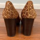 Fossil  Maddox Pump Giraffe Pattern and Stacked Heel Size 9 Photo 8