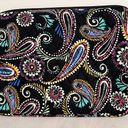 Vera Bradley  IPad Laptop Bag Floral Print on Black EUC Like New Photo 3