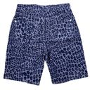 Anthropologie  | Blue Motif Cheetah Print Bermuda Shorts NWT Modest Size 27" Photo 5