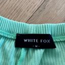 White Fox Boutique  - Ribbed Sleep Shorts in Green Photo 2