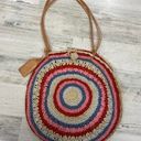 DKNY Round Straw Woven Tote Photo 0