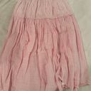 Love Shack Fancy Pink + White Striped  Maxi Skirt Photo 1