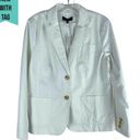 Talbots  Summer 2 Buttons Cotton Blazer Jacket White Size 10 Photo 1
