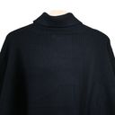 Good American  Womens 3XL Rib Mock Neck Sweater in Black NEW Photo 4