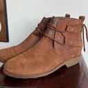 Teva De La Vina Dos Shorty Brown Leather Drawstring Ankle Boot 8.5 Photo 0