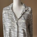 Velvet Heart  | Striped Split Hem Button Down Top Sz M Photo 2