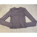 Outdoor Voices  NWT CozyRib Cropped Cardigan Earl Grey Light Purple Size S And M Photo 3