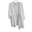 Aeropostale  Cotton Open Front Crochet Cable Knit Long Sleeve Cardigan Sweater Photo 2