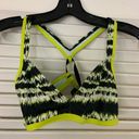 Nike SM  green print tie up dance sports bra Photo 4