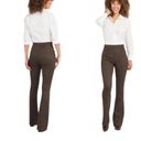 Spanx  Faux Suede Flare/Bootcut Chocolate Brown Pant Photo 1