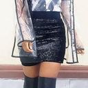 Disney NEW  Sequined Black Mini Skirt Photo 0