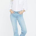 NYDJ  Relaxed Straight Jeans Size 8 Mid Rise North Star Light Wash Blue Lift Tuck Photo 0