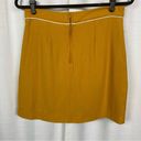 Modcloth  Mustard Yellow Own The Era Wool Blend Mini Skirt Sz.M NWT Photo 7