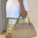 Gucci  Eclipse GG Brown Canvas and Leather Shoulder Bag Photo 14