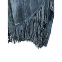 Chico's Chico’s 100% Leather Fringe Midi Wrap Skirt Size M Photo 3