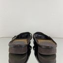 Mudd Vintage Y2K 2000s Dark Brown Faux Leather Preppy Mary Jane Slip On Flats Photo 6