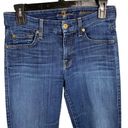 7 For All Mankind 7 For‎ All Mankind Blue Kimmie Crop Distressed Jean sz 25 Photo 1