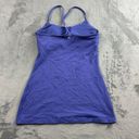 Lululemon  Womens Power Y Tank Size 4 Purple Racerback Padded Athletic Tenniscore Photo 1