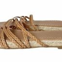 Madewell New  The Kathryn Espadrille Slide Sandal Tan Leather Women’s Size 6.5 Photo 6