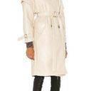 Apparis Kiera Faux Leather Trench Coat in Ivory Large Photo 2