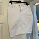 Banana Republic  White Jean Skirt Photo 0