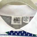 Jason Maxwell NWT  Sz S Womens White Quilted Sweatshirt Collar Shoulder Pads Photo 6