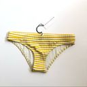 Solid & Striped  Madison Rib Bikini Bottom Mustard & Cream Stripe Sz small Photo 2