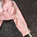 Mulberry Vintage 1980s  STREET Small Bomber Jacket Pink Shoulder Pads Windbreaker Photo 8