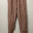 Cynthia Rowley  100% Linen Brown/Tan Lounge Drawstring Joggers Size Medium Photo 1