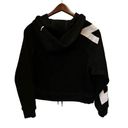 Zyia Active Women's Black Relaxation Hoodie Size S Long Sleeve Cropped Pullover Photo 2